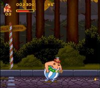 une photo d'Ã©cran de Asterix et Obelix sur Nintendo Super Nes